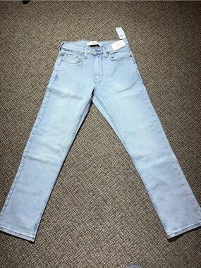 Hollister Light Blue Jeans Slim Straight Mens Jeans 28x30 New With Tags